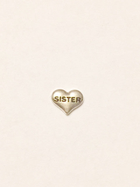 Sister Heart Charm