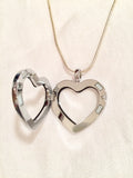 Heart Floating Charm Locket Necklace