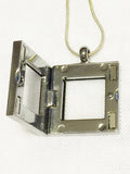 Square Floating Charm Locket Necklace