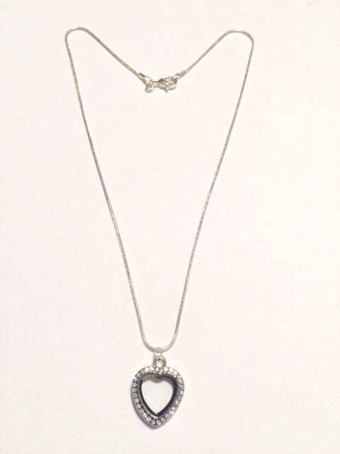 Tiny Heart Floating Locket Necklace