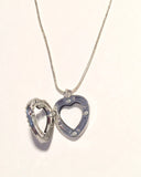 Tiny Heart Floating Locket Necklace