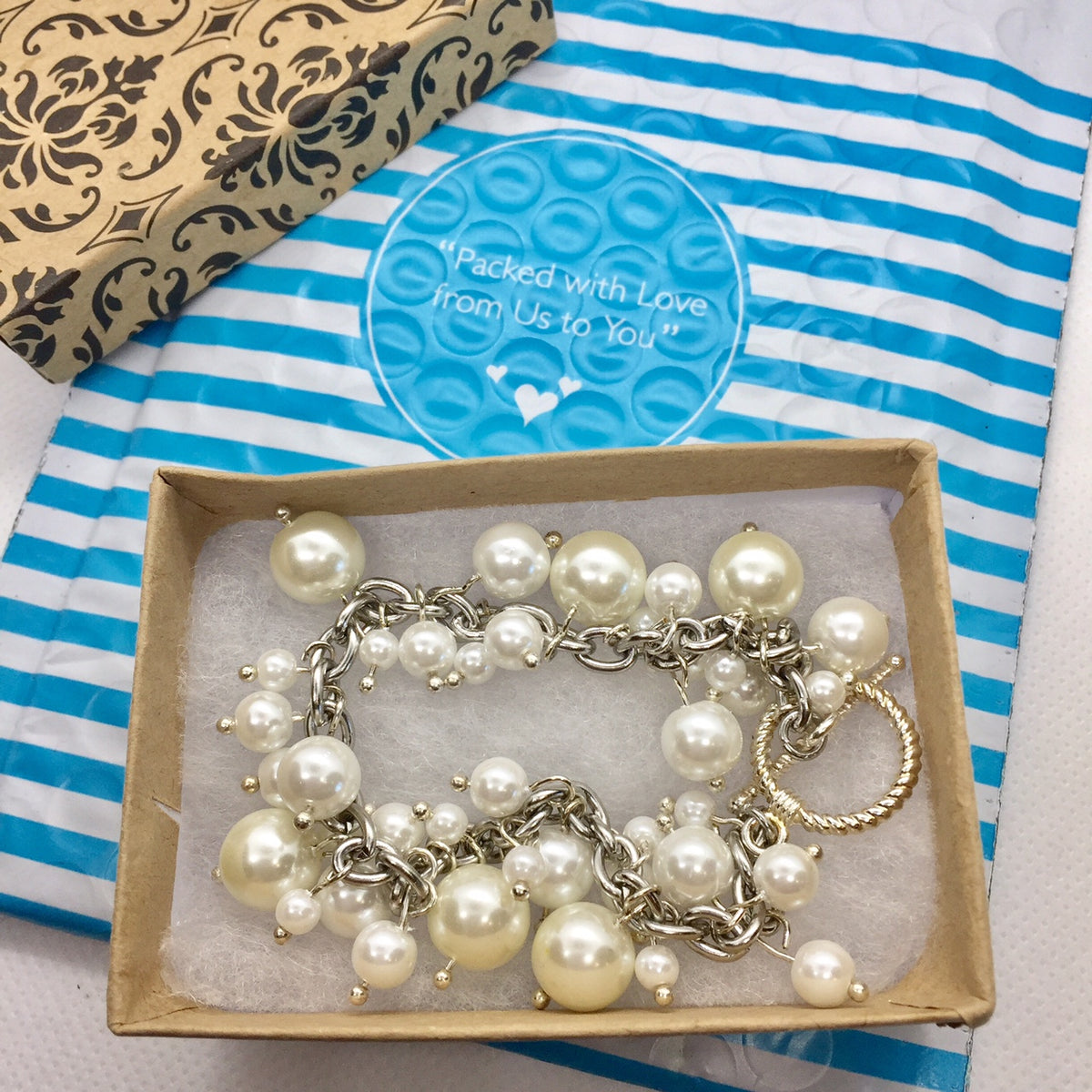 Glass Pearl Bracelet