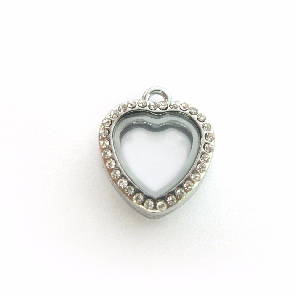 Tiny Heart Floating Locket Necklace